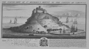 NORTH VIEW OF ST MICHAELS MOUNT IN THE COUNTY OF CORNWALL