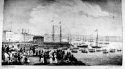 LANDING OF DONNA MARIA 2nd QUEEN OF PORTUGAL AT FALMOUTH Sep 27th 1828