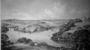 TRURO AND THE RIVER FAL FROM OPPOSITE TREGOTHNAN HOUSE; Alternative Title: TRURO AND THE RIVER FAL FROM OPPOSITE TREGOTHNAN HOUSE Dedicated BY PERMISSION TO THE  RIGHT HON LORD VISCOUNT FALMOUTH BY HIS OBEDIENT SERVANT (the publisher)