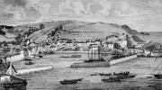 VIEW OF MEVAGISSEY insc TO THE INHABITANTS