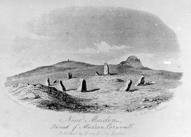 NINE MAIDENS  IN THE PARISH OF MADRON CORNWALL