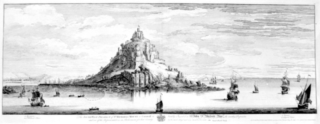 SOUTH WEST PROSPECT OF ST MICHAELS MOUNT IN THE COUNTY OF CORNWALL
