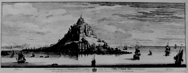 A SOUTH WEST VIEW OFST MICHAELS MOUNT IN THE COUNTY OF CORNWALL