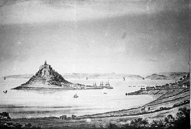 NORTH EAST VIEW OF ST MICHAELS MOUNT