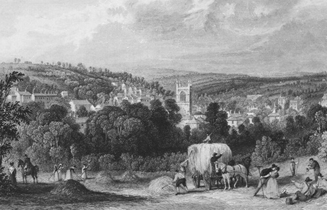 VIEW OF THE TOWN OF BODMIN CORNWALL