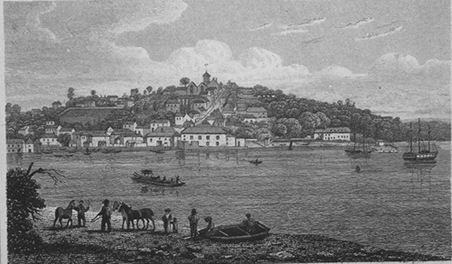 SALTASH  FROM THE FERRY CORNWALL